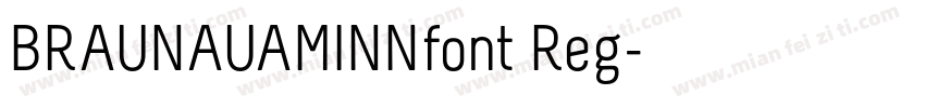 BRAUNAUAMINNfont Reg字体转换